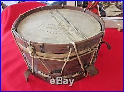 Confederate CIVIL War Bass Drum With Artist Proof Print Of It Pictured