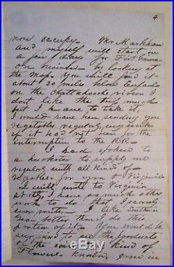 CONFEDERATE CIVIL WAR LETTER-1863 Atlanta after Vicksburg, 6 pages, transcribed