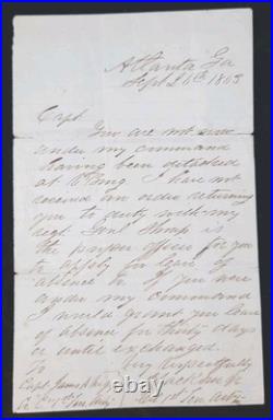 CONFEDERATE CIVIL WAR LETTER Andrew Jackson Grandson, 1st TENNESSEE ARTILLERY