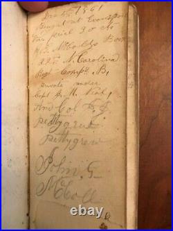 CONFEDERATE Civil War Diary, 22nd North Carolina McDowell Rifles CSA War Content