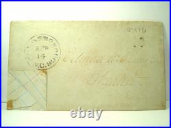 CONFEDERATE GOLDSBOROUGH NC Civil War CSA ADVERSITY Cover CHARLESTON SC