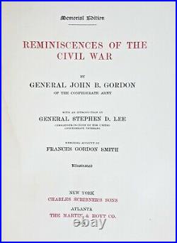 CONFEDERATE MEMOIRS Civil War GENERAL GORDON Lee Grant ALABAMA REGIMENT History