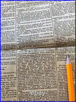 CONFEDERATE NEWSPAPER DAILEY DISPATCH 1863 WAR NEWS GOVERNMENT RUNAWAYS e10