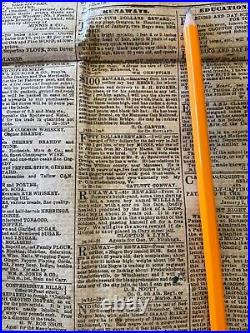 CONFEDERATE NEWSPAPER DAILEY DISPATCH 1863 WAR NEWS GOVERNMENT RUNAWAYS e10