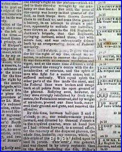 CONFEDERATE PGT Beauregard BULL RUN'S Official Report 1862 Civil War Newspaper