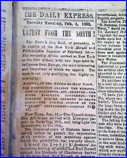 CONFEDERATE PGT Beauregard BULL RUN'S Official Report 1862 Civil War Newspaper