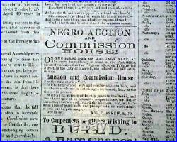 CONFEDERATE Raleigh NC North Carolina ROBERT E. LEE Civil War 1864 Newspaper