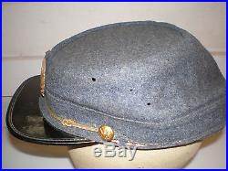 Confederate Veteran Kepi Post CIVIL War Hat U. C. V. Uniform Piece