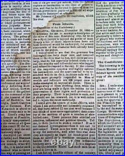 CONFEDERATE Very Rare MEMPHIS TN at Montgomery Alabama Civil War 1864 Newspaper