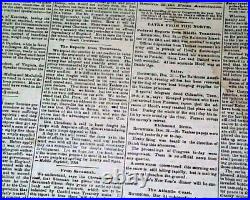 CONFEDERATE Very Rare MEMPHIS TN at Montgomery Alabama Civil War 1864 Newspaper