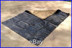 CS Civil War Tarred Ground Cloth Confederate Painted Gum Blanket Sheet Repro