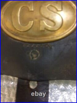 CS Confederate Civil war US Military Gun cartridge box and cap pouch