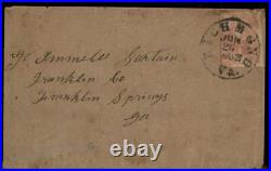 CSA #5 Civil War Confederate 10c Jefferson Richmond VA Cover Ex Whittle 92716