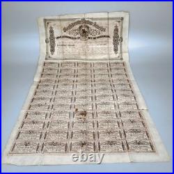 CSA Confederate Civil War $500 Loan Bond+Coupons 1864 Richmond 3rd Series