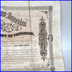 CSA Confederate Civil War $500 Loan Bond+Coupons 1864 Richmond 3rd Series