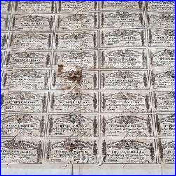 CSA Confederate Civil War $500 Loan Bond+Coupons 1864 Richmond 3rd Series