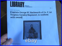 CSA Confederate Civil War Soldier Telescope Capt George W. Hackworth Co F 1st VA