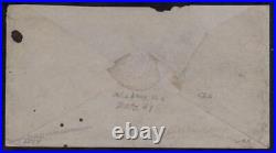 CSA Salisbury NC North Carolina Civil War Confederate Stampless Paid Cover 92869