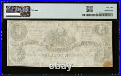 CT-36 $5 1861 Confederate States Civil War Contemporary Counterfeit Note, PMG 55