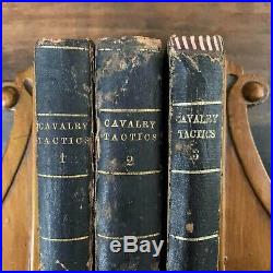 Cavalry Tactics in Three Volumes (1855-1861) Civil War SIGNED by 3 Confederates