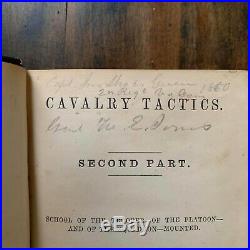 Cavalry Tactics in Three Volumes (1855-1861) Civil War SIGNED by 3 Confederates