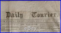 Charleston Daily Courier South Carolina Civil War Newspaper Confederate CSA