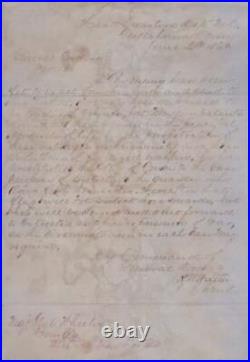 Civil War / 1863 Confederate Document Headquarters Dept No 2 Tullahoma Tenn June