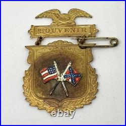 Civil War 1909 UCV Confederate Veteran Reunion Medal Memphis Tennessee Lee Read