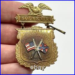 Civil War 1909 UCV Confederate Veteran Reunion Medal Memphis Tennessee Lee Read
