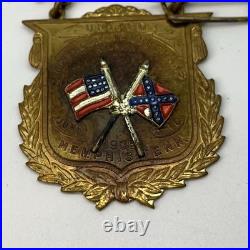 Civil War 1909 UCV Confederate Veteran Reunion Medal Memphis Tennessee Lee Read