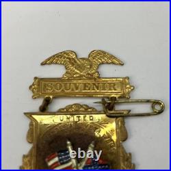 Civil War 1909 UCV Confederate Veteran Reunion Medal Memphis Tennessee Lee Read