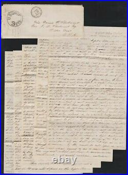 Civil War 20-pg letter 7/29-8/16/1863 capture of a Confederate blockade runner