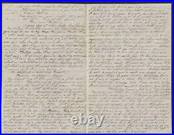 Civil War 20-pg letter 7/29-8/16/1863 capture of a Confederate blockade runner