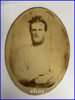 Civil War Albumen ID'd Confederate James Wash Davidson 8th Kentucky Infantry CSA