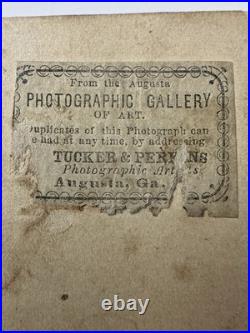 Civil War CDV Confederate Gen Joseph E. Johnston Signed Photograph Augusta, GA