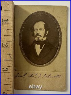 Civil War CDV Confederate Gen Joseph E. Johnston Signed Photograph Augusta, GA