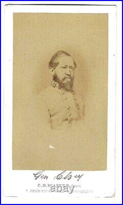 Civil War CDV Confederate General Arnold Elzey