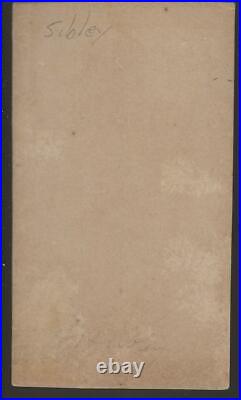 Civil War CDV Confederate General Henry Hopkins Sibley, Salt Print