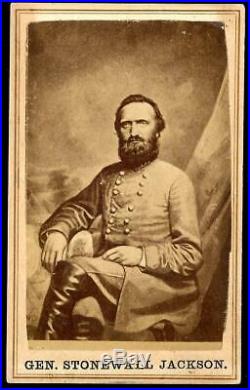 Civil War CDV Confederate General Stonewall Jackson by Continental Baltimore