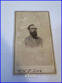 Civil War CDV Confederate General W H F Lee, son of Robert E Lee