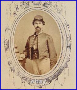 Civil War CDV Photo Confederate Captain Gene RawsonMemphis, Tn