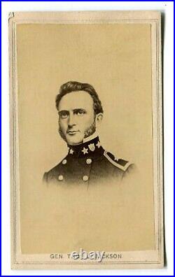 Civil War CDV Photograph CSA Confederate General Thomas Stonewall Jackson
