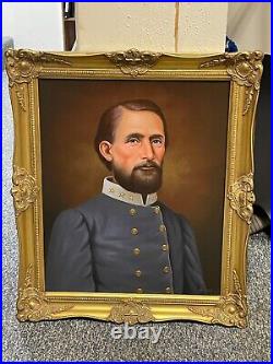 Civil War CONFEDERATE CSA Officer COLONEL JOHN MOSBY Portrait Painting ROMMEL