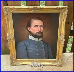 Civil War CONFEDERATE CSA Officer COLONEL JOHN MOSBY Portrait Painting ROMMEL