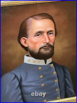 Civil War CONFEDERATE CSA Officer COLONEL JOHN MOSBY Portrait Painting ROMMEL