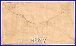Civil War CONFEDERATE MAP ADVERSITY Cover CSA 12 HUGE MARGINS RED YANCEYVILLE NC