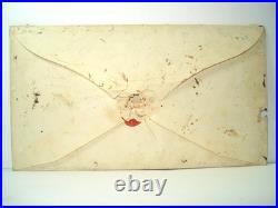 Civil War CONFEDERATE TURNED MOURNING Cover DARLINGTON C. H. SC PAID 10 IN BOX