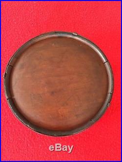 Civil War CONFEDERATE Wood Canteen with Soldier Engraving Doodles wood Drum