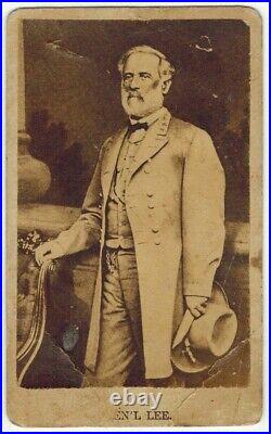Civil War Cdv Of Confederate General Robert E Lee