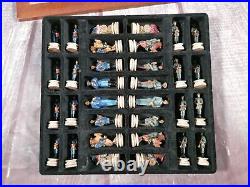 Civil War Chess Set USA W. U. 2000 With Board Union Confederate Handpainted Rare